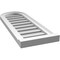 Ekena Millwork Round Top Surface Mount PVC Gable Vent: Functional, w/ 2"W x 2"P Brickmould Sill Frame, 12"W x 32"H GVPRT12X3203SF - alternate 2